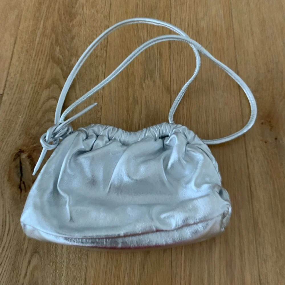 Mansur Gavriel Mini Cloud Clutch - Silver - Picture 6 of 11